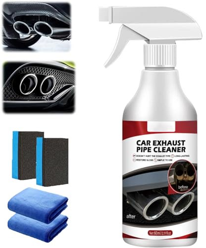 Nettoyant Puissant pour Pots D'échappement De Voiture, Nettoyant pour Convertisseur Catalytique, Nettoyant pour élimination du Carbone des Tuyaux du Système D'échappement (1 Bouteille)