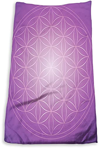 Strandtücher Abstrakte Blume des Lebens, Lila Großes Strandtuch Weich Badetuch Perfekt Duschtuch Für Schwimmen Outdoor Strand 80x130cm