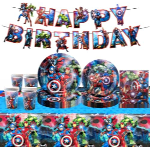 Partygeschirr Geburtstagsparty-Dekorationen, Geburtstagsparty-Zubehör, Partygeschirr, Happy Birthday Banner