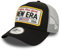 New Era Truckercap Buffalo Nummernschild Patch verstellbar Kappe A-Frame Mesh schwarz grau - One-Size