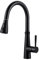 iVIGA Robinet Cuisine, Douchette Extensible Mitigeur,360° d'Évier à Arc Élevé Haute Pression Pulvérisateur 2 Modes de jet d'eau, Noir