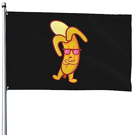 Banner Süße Banane Fahne Premium Deko-Flagge Personalisierte Outdoor Fahne Für Innen Dekoration Outdoor 152X90Cm