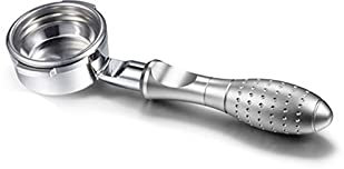 Msuiiixcccc Espresso Machine Bottomless Portafilter58Mm Coffee Bottomless Portafilter Fit for Breville Bes920/980/990XL Filter Basket Replacement Espresso Machine Accessory(Color:G) (C)