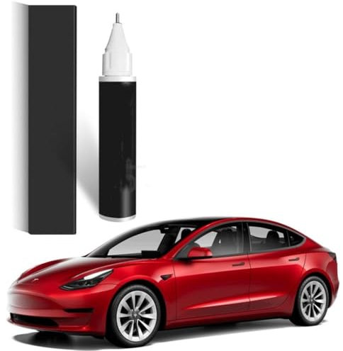 LDKH Stylo de Retouche pour Voiture Tesla Model 3 X Y S, Efface-Rayures pour Voiture, Stylos de Retouche, Stylo de Réparation de Peinture de Voiture, Stylo de Retouche pour Voiture
