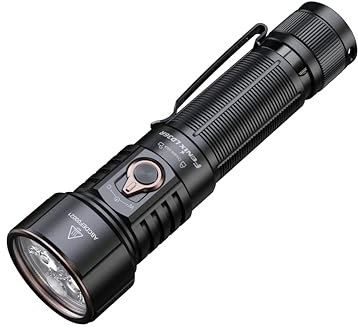 Fenix LD36R Black Rechargeable Multi Colour LED Torch | 3600 Lumen | 385m | 65+ Hrs Max | 3600lm White Beam | 6 Colour Lighting with Smooth Transition | IP68
