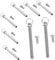 HOMSFOU 8pcs Hand Fan Repair Rivets and Pins for Folding Fan Replacement Durable Fasteners for DIY Maintenance and Crafting