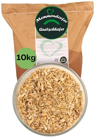 Quetschhafer 10kg, Reiner Hafer von Deutschen Feldern, Memmendorfer Quetschhafer, Futtermittel für Pferde