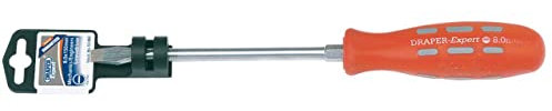 Draper 55488 Expert Plain Slot Flared Tip Mechanics Screwdriver, 8mm x 150mm