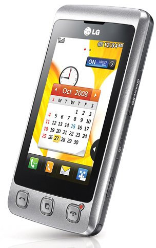 LG KP500 Téléphone portable Ecran Tactile Appareil photo 3 Mpix Lecteur Multimédia Bluetooth Argent