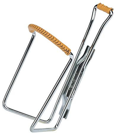 Zefal 251035 - flaschenhalter flaschenhalter stahl verchromtes leder vintage