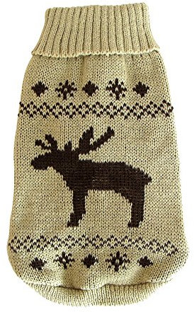 Wolters | Strickpullover Elch in Beige/Braun | Rückenlänge 20 cm