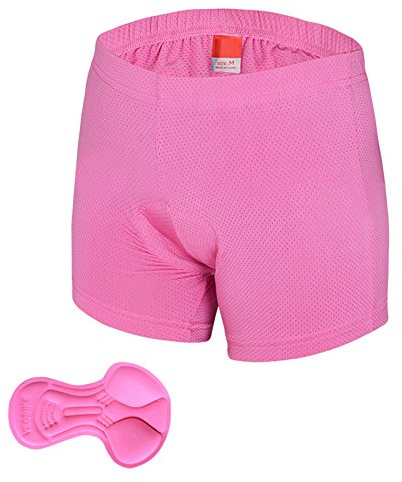 Outdoor Peak Calzoncillos de Ciclismo Mujer Bicicleta Ropa Interior Hombre – Braguitas, Pink Damen