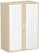 Gera Möbel Schranksystem Flex Querrollladenschrank, Holzdekor, Silber/ahorn, 80 x 42.5 x 118.2 cm