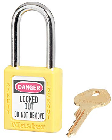 Master Lock ml410ylw eingegeben verschiedene Vorhängeschloss, gelb, 1-1/2 (3.8cm) x 1-3/4 (4.4cm), Multi-colored