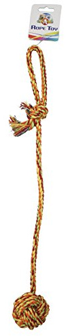 Croci Seil mit Ball für Hunde, 55,8 cm, 116 g, Durchmesser 8 cm