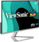 ViewSonic VX2276-SMHD - Monitor 21,5 Full HD IPS (1920 x 1080, 4ms, 250 nits, 178°/178°, VGA/HDMI/DP, Altavoces, sin Marco), Color Negro/Plata