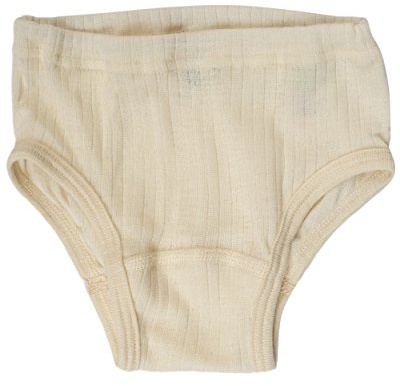 Cosilana, Kinder Slip/Unterhose hoher Beinausschnitt, 45% KBA Baumwolle, 35% kbT Wolle, 20% Seide (116, Natur)