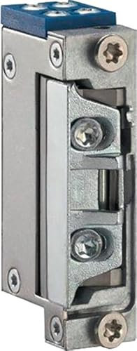 GEZE Elektrotüröffner A5010-A 6-24 V AC/DC Aluminium Türschließer, DIN Links/Rechts, Einbaulageunabhängig, 3 mm Verstellweg, Gleich- oder Wechselstrom, Tagesentriegelung, Blau