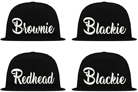 TRVPPY 5 Panel Snapback Cap Modell Redhead, Schwarz