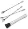 SourceTon - Juego de 4 herramientas esenciales para barra de mortero, mortero de cóctel de acero inoxidable de 10 pulgadas y 3 cucharas mezcladoras, herramienta ideal para camarero para el hogar y el