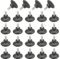 TOVOT 24 Pièces M6 Pied de Meuble Reglable Pieds de Nivellement pour Chaise de Table Pieds de Meubles à Visser (2.75×2.8cm)