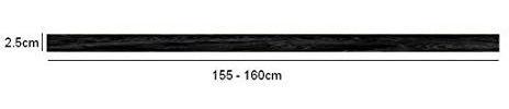 Fabrics-City FELLBAND 2,5CMX155cm KUNSTFELL TISCHBAND TISCHLÄUFER DEKOBAND Fell FÜR Dekoration BASTELN Xmas Weihnachten, 2710(schwarz)