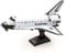 Fascinations MMS211A Metal Earth Metallbausätze - NASA Raumfahrt Space Shuttle Atlantis, lasergeschnittener 3D-Konstruktionsbausatz, 3D Metall Puzzle, DIY Modellbausatz, 2 Metallplatinen, ab 14 Jahre