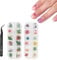 Dried Flower Nail Sticker, Decoration Manicure Crafts DIY Mini Real Natural Flowers Nail Art Supplies Nail Decoration Sticker for DIY Tips Manicure Design with Tools