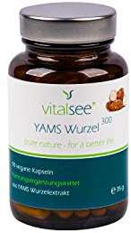 Vitalsee YAMS Wurzel 300 Extrakt I 90 Kapseln I hochdosierter Yams Wurzelextrakt I Vegan
