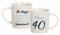 Hogar y Mas Taza CUMPLEAÑOS 40 AZÚL/Blanca - Blanco