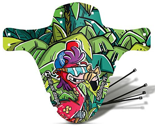 Riesel Design 1x Mudguard - Schlamm:PE - MTB Schutzblech inkl. Kabelbinder/Stylisches Fahrrad Schutzblech & modernes Mountainbike Schutzblech für Jede Fahrradgröße