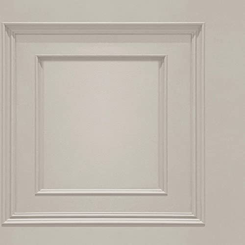 Oliana Wood Panel Wallpaper - Belgravia 8493 - Dark Cream
