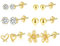 Ohrstecker Ohrringe Gold Damen, 6 Paar 14K Vergoldete Ohrstecker Kleine Gold Set, Sterling Silber 925 Ohrstecker Gold, Schläfer Knorpel Ohrstecker Ohrringe für Damen Mädchen