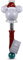Disney Store Baguette Lumineuse Festive Mickey, 47 cm, Accessoire pour Enfants, Jouet de Noël Magique, coloré et Brillant