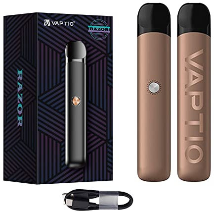 Vaptio Razor Kit Vape Pen Kit de inicio con 550mAh Batería 2,0ML Atomizador Kit de vaporizador de cigarrillo electrónico Sin líquido E Sin nicotina