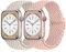 AidorMax 2 Pack Bracelet Compatible avec Bracelet Apple Watch 41mm 40mm 38mm, Bracelet de Remplacement Extensible avec Boucle Réglable pour Series SE 9 8 7 6 5 4 3