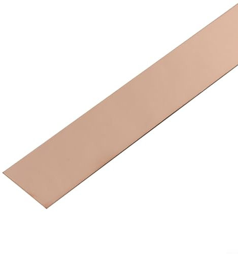CNANRNANC Baguettes décoratives autocollantes pour mur, carrelage, cadre de miroir, décoration de meubles (or rose, 5 m x 4 cm)