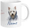 GRAZDesign Tasse mit Hunden und Namen personalisiert, coole Namenstasse für Kinder, Jugendliche und Erwachsene, für Hundeliebhaber Keramik 330ml (West Highland White Terrier, 330ml)