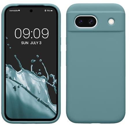 kwmobile Housse Compatible avec Google Pixel 8a Coque - Housse de téléphone Protection Souple en TPU Silicone - Arctic Night