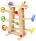 KABENFIS Holz Ramp Race Tracks Holz Gleiter Track Set Pädagogisches Spielzeug für Kinder