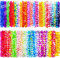 ZZXLOPEZ 60 Pezzi Ghirlanda Hawaiana, Hawaiana Collane di Fiore, Decorazioni Hawaiane Leis, Ghirlande di Fiori Hawaiani, Ghirlanda Hawaiana Collana per Festa Hula Party Tema Hawaiana Matrimonio Nozze