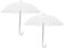 JOINPAYA 2 Stück Puppen-Mini-Regenschirme: Entzückender Regenschirm Für Puppen Verstellbar Transparent Für Festival- Party-Dekoration 9 24 Zoll