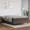 LAPOOH Boxspringbett Braun 140x200 cm Kunstleder, Bett, Bettrahmen, Gästebett, Bed Frame, Jugendbett, Familienbett, Bett Gestell, Schlafzimmer Bett - 3121050
