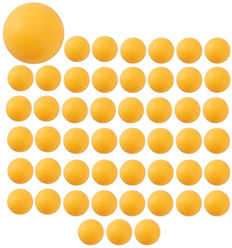 Rtppyakk 50 Pack Premium Ping Pong BäLle Fort Geschrittener Training Tischball Leichte, Langlebige, Nahtlose BäLle Orange
