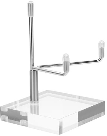 Xthrotsenk Small Plate Stand for Display Gemstone Stand for Display Mini Easel Stands Acrylic Plate Stands Clear Small Rock Stone Standd Displaying Holder for Mineral Agate Coral Crystals