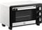 HOMCOM Forno Elettrico 1400W 16L con Temperatura Regolabile Max 230°, Fornetto Elettrico con 3 Metodi di Cottura, Timer 60 min, Vassoio, Griglia, Teglia, Manico per Teglia, Bianco