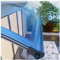 Terrassentürmarkise, Polycarbonat-Abdeckung für Regen, Schnee, Außenfenster, Markisen für Türen, Eingangstür, Baldachin mit Waschbecken-Design (100 x 130 cm)