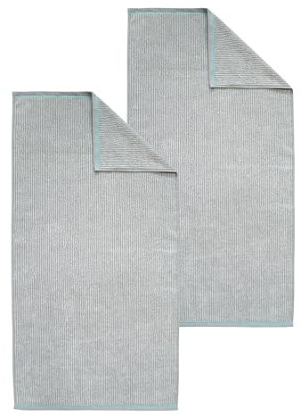 Dyckhoff Unisex Handtuch 2-Pack Panda - Platin - Größe 50x100cm