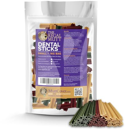 The Regal Mutt - Dental Sticks - Small - 1kg Bag