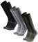 DANISH ENDURANCE Merino Wool Knee High Walking Socks, Long Thermal Hiking Socks, Cushioned Winter Socks for Men & Women, 1 or 3 Pack, MC (1xBlack, 1xLight Grey, 1xGreen), 9-12